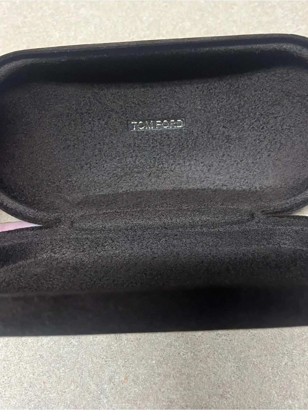 Tom Ford Sunglasses Eyeglasses Medium Velvet Hard Case w/ Cleaning Cloth
